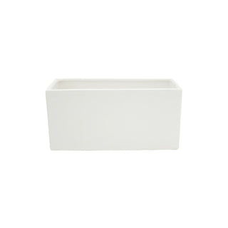 Pot - Rectangular White - 25.5x10.5x12.5cm