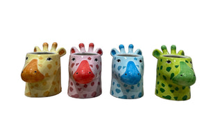 Pot - Giraffe - 4 Assorted - 15x10x14.5cm