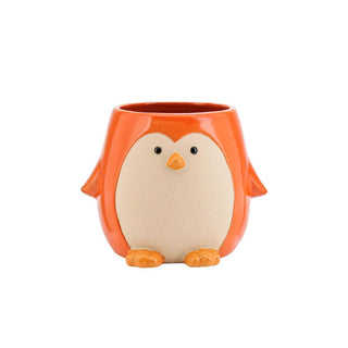 Penguin Pot - 17.4x14.8x13.5cm - Orange