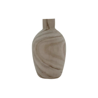 Wooden Vase Tall - 11.5x11.5x20cm