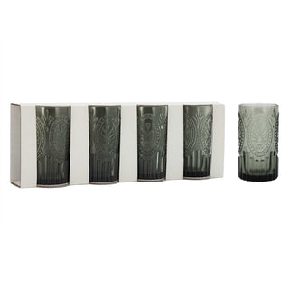 Glass Highball - Set of 4 - Grey - 7.5x13.5cm