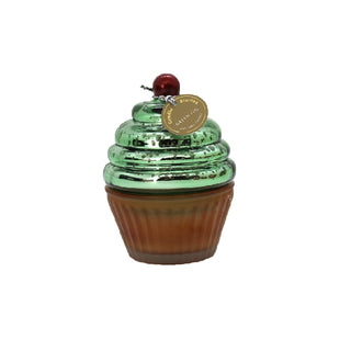 Soy Candle Cup Cake Ceramic - Green Fig