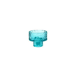 Glass Candle Holder - Blue - 5.2x6.4cm