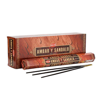 HEM Hexagon Incense - Amber & Sandalwood - Set of 6