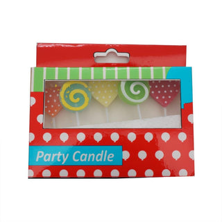 Candle - Lolipop Decor In Box - 5 Pieces