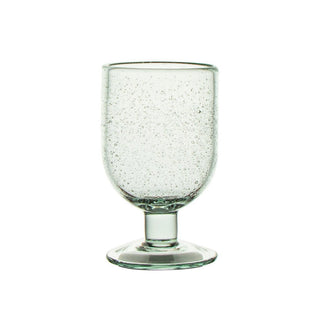 Glass Wine Bubbles Green - 14.2x8cm