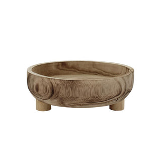 Wooden Serve Platter with Feet - 29.5x29.5x7.7cm