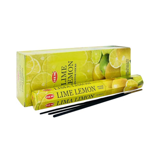 Hexagon incense sticks Lime Lemon fragrance set of 6  All Seasons Homeware.