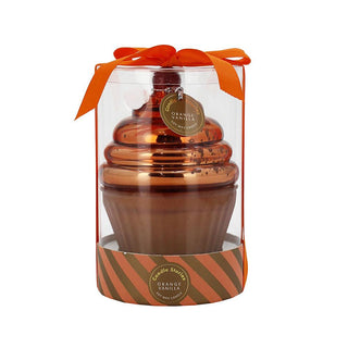 Candle Cup Cake with PVC - Orange Vanilla