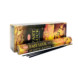 Hexagon incense sticks Fast Luck fragrance set of 6  All Seasons Homeware.