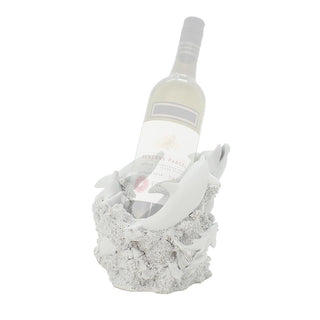 Wine Rack Dolphin - White - 19.3x17.8x17cm