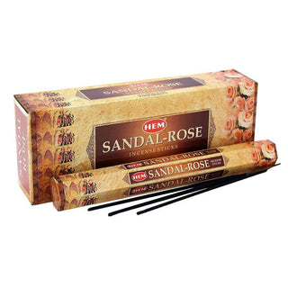 Hexagon incense sticks Sandal Rose fragrance set of 6  All Seasons Homeware.