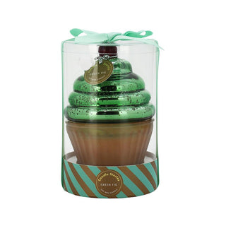 Candle Cup Cake with PVC - Green Fig