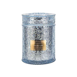 Textured Jar Candle - 540g - Sea Salt Lime & Basil