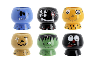 Pot - Halloween - Assorted - 10.5x10.5x10cm