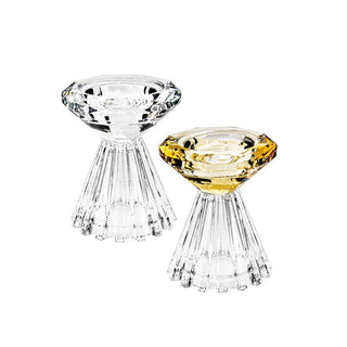 Crystal Candle Holder - 7x8.3cm