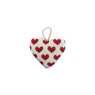 Hanging heart decor red small decorative home detail  All Seasons Homeware.