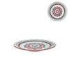 Turkish Style Plate - Blue Red - 10.5 Inch