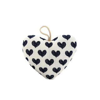 Hanging heart decor blue large decorative home detail  All Seasons Homeware.