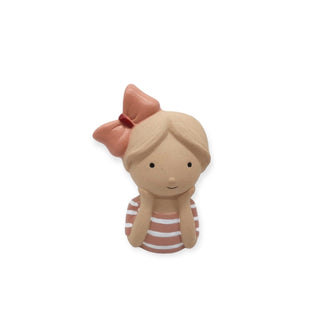 Pot - Girl Pink Ribbon - 9.5x7x13.8cm