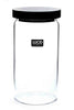 Glass Jar Black Lid - 1300ml