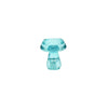 Glass Candle Holder - Blue - 7.5x6.6cm