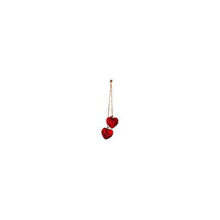Two hearts decor red 40cm decorative home detail  All Seasons Homeware.