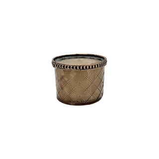 Candle Holder - Antique Style Round-shape Bronze - 8x6cm