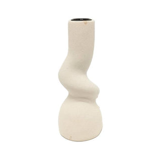 Vase Ceramic Twilight - Cream - 7x7.5x18.0cm
