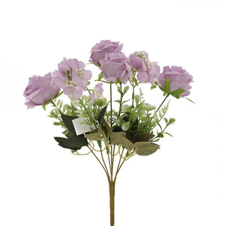 Flower Bush with Filler - Lilac - 7x40cm