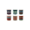 Pot - Round-shaped Symetrical Pattern - 6 Assorted - 7x7x7cm