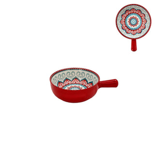 Turkish Style Hand Bowl - Blue Red - 8 Inch