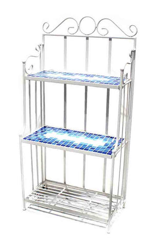 Mosaic Becker Stand Tiers - Blue - 58x31x116cm