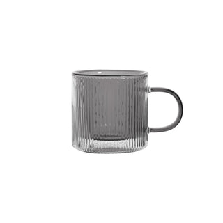 Glass Cup Double - Grey Insulation - 8.7x8.5cm