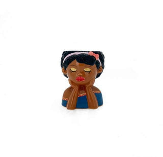 Planter - African Girl - 10.7x10.7x12.8cm