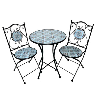 Table & 2 Chairs Set Metal Undercover Use - Standard