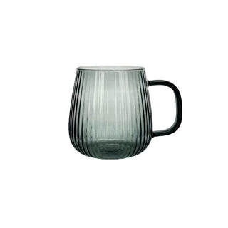 Glass Water Cup - Grey - 9.5x9.8cm